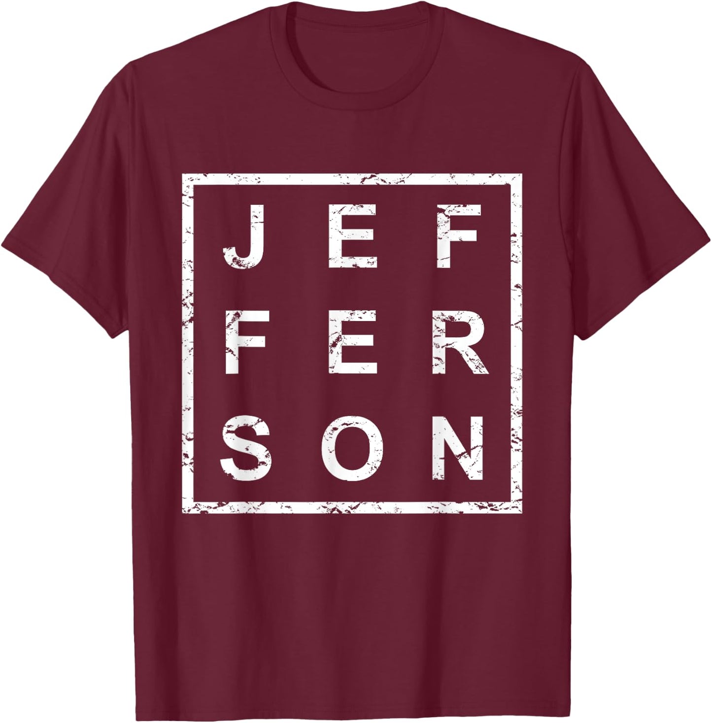 Stylish Jefferson T-Shirt - T-Shirt | Maroon