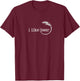 I Like Beer Minimalist Saying | Barley Graphic | Brew Lover T-Shirt - T-Shirt | Maroon