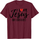 I Love Jesus But I Cuss A Lot Funny Christian Saying Joke T-Shirt - T-Shirt | Maroon