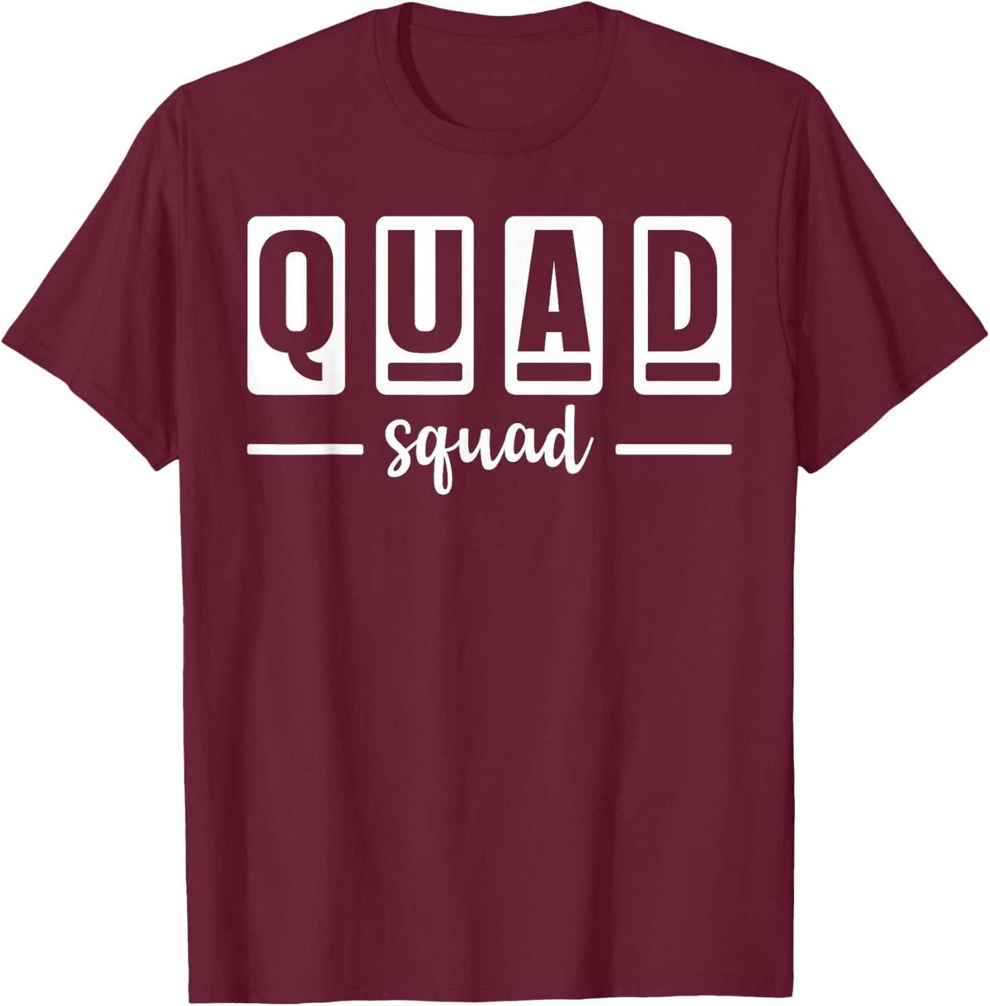 Quad Squad T-Shirt - T-Shirt | Maroon