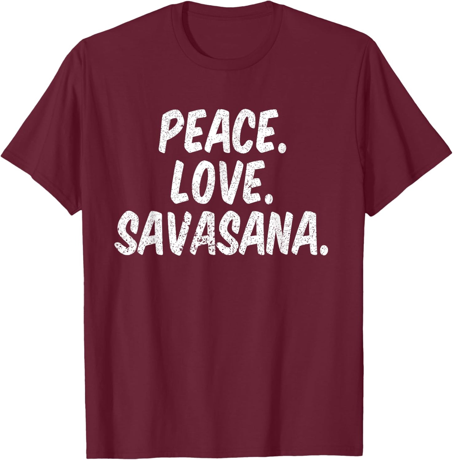 Cute Yogi Namaste & Meditation Om Zen Savasana Yoga T-Shirt - T-Shirt | Maroon
