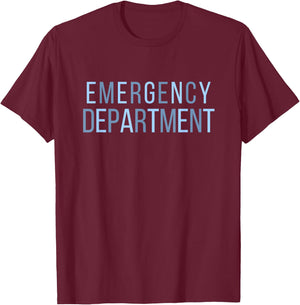 Emergency Department ER Tech Emergency Room Nurse T-Shirt - T-Shirt | Maroon