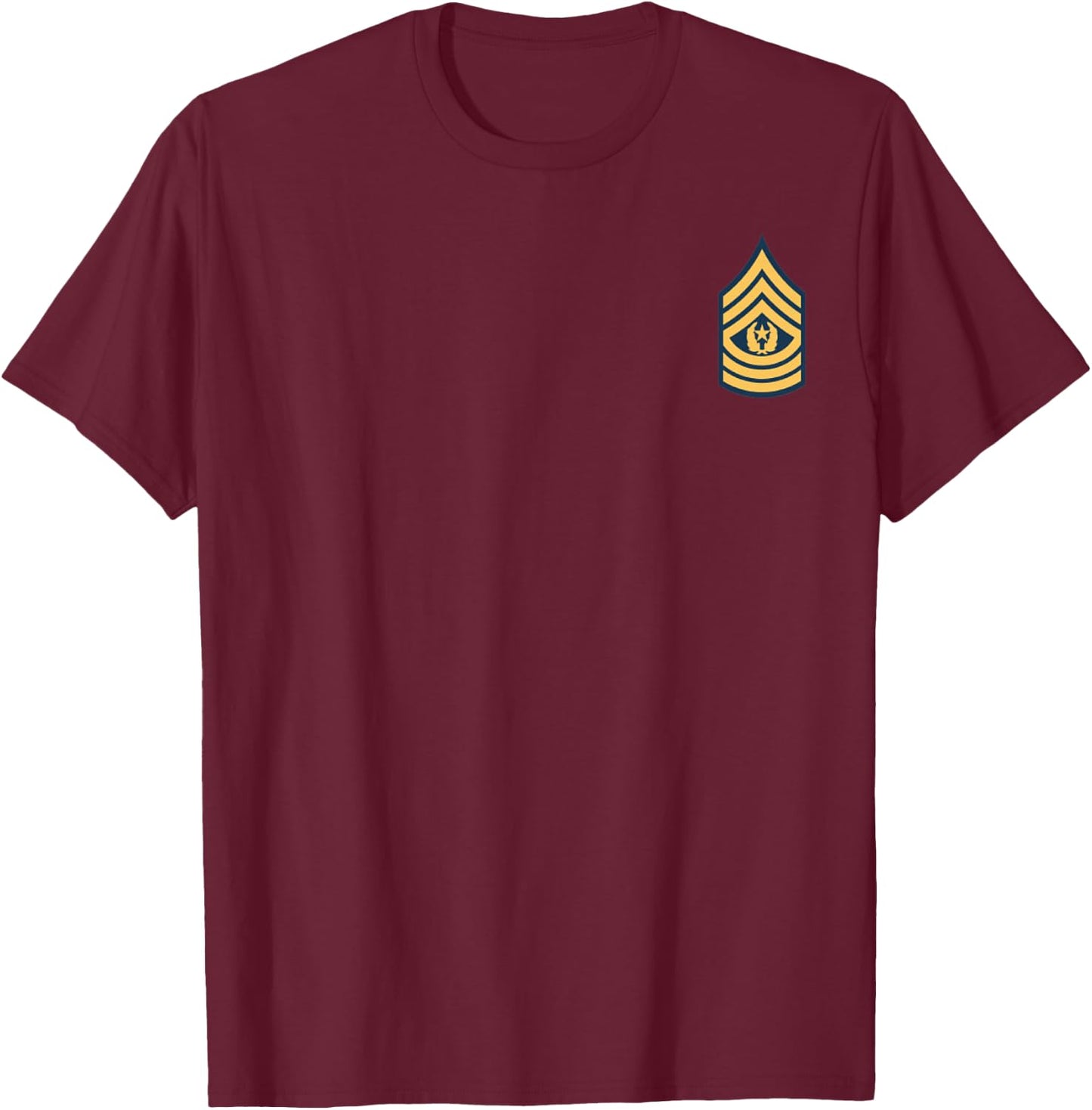 Army Command Sergeant Major E-9 Military Rank T-Shirt - T-Shirt | Maroon