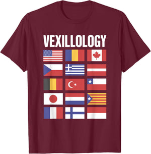 Vexillology T-Shirt - T-Shirt | Maroon