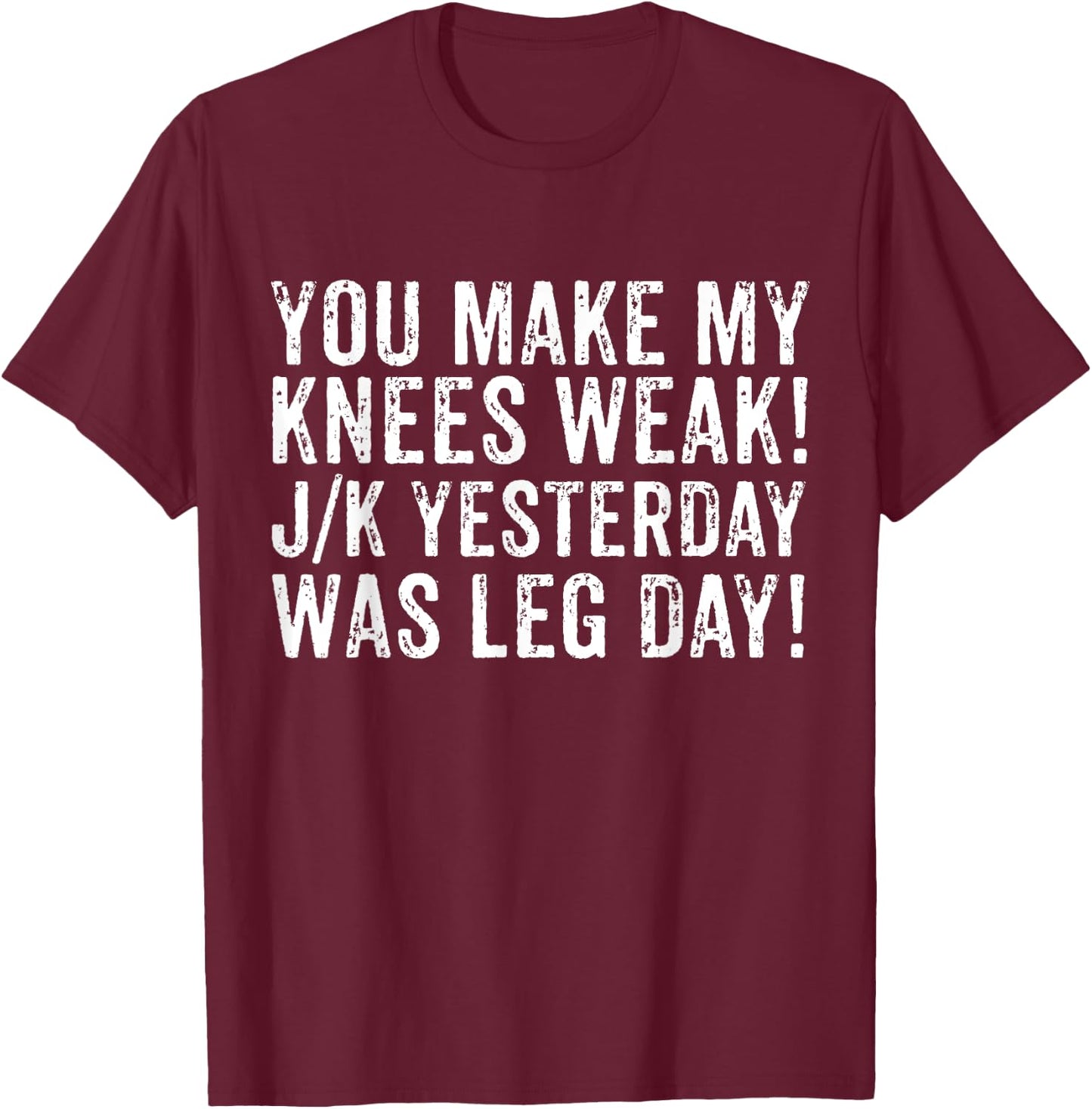Funny Gym Workout Clothes Humour Sarcastic T-Shirt - T-Shirt | Maroon