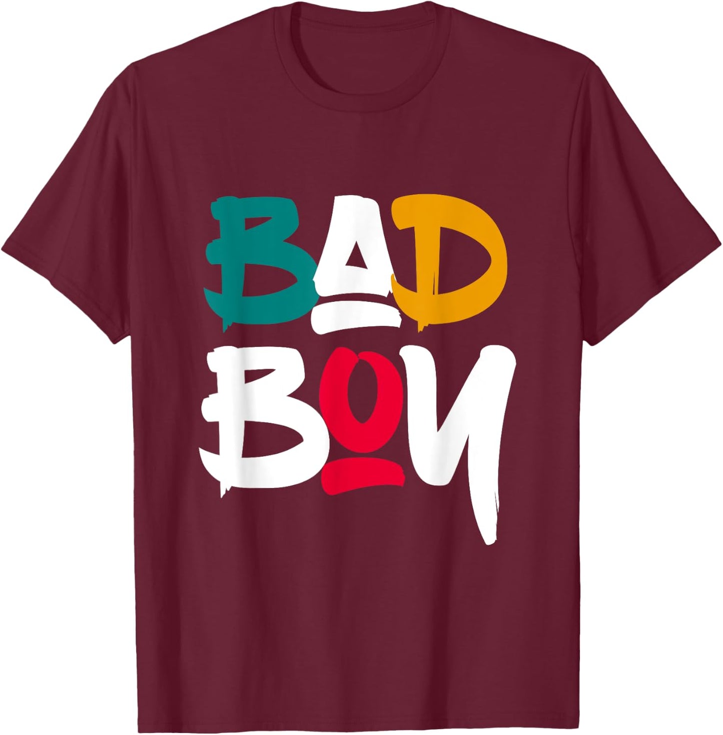 Bad Boy Shirts, Cool Bad Boys Fashion Graphic Design Style T-Shirt - T-Shirt | Maroon