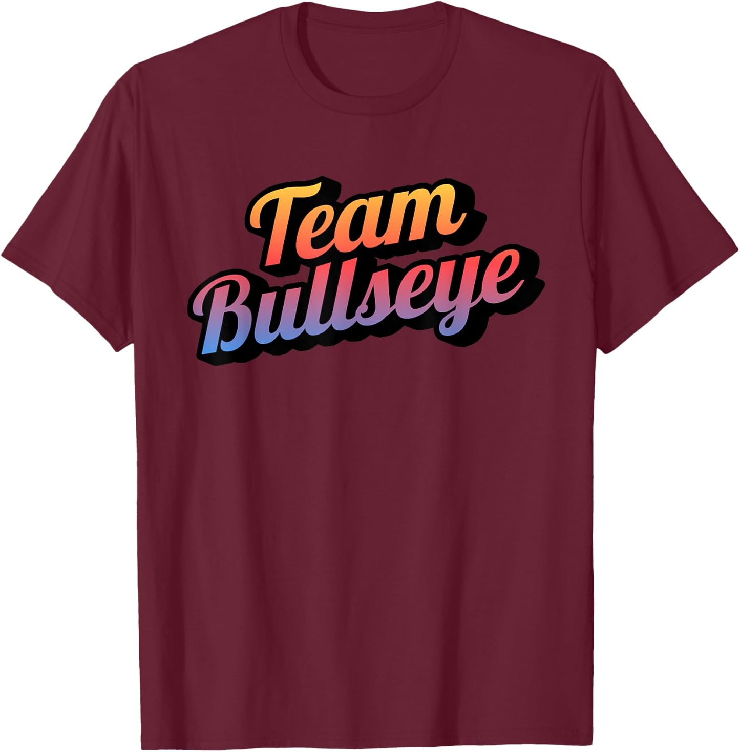 Funny Blown Mosaic Stained Fused Glass Artist Team Bullseye T-Shirt - T-Shirt | Maroon