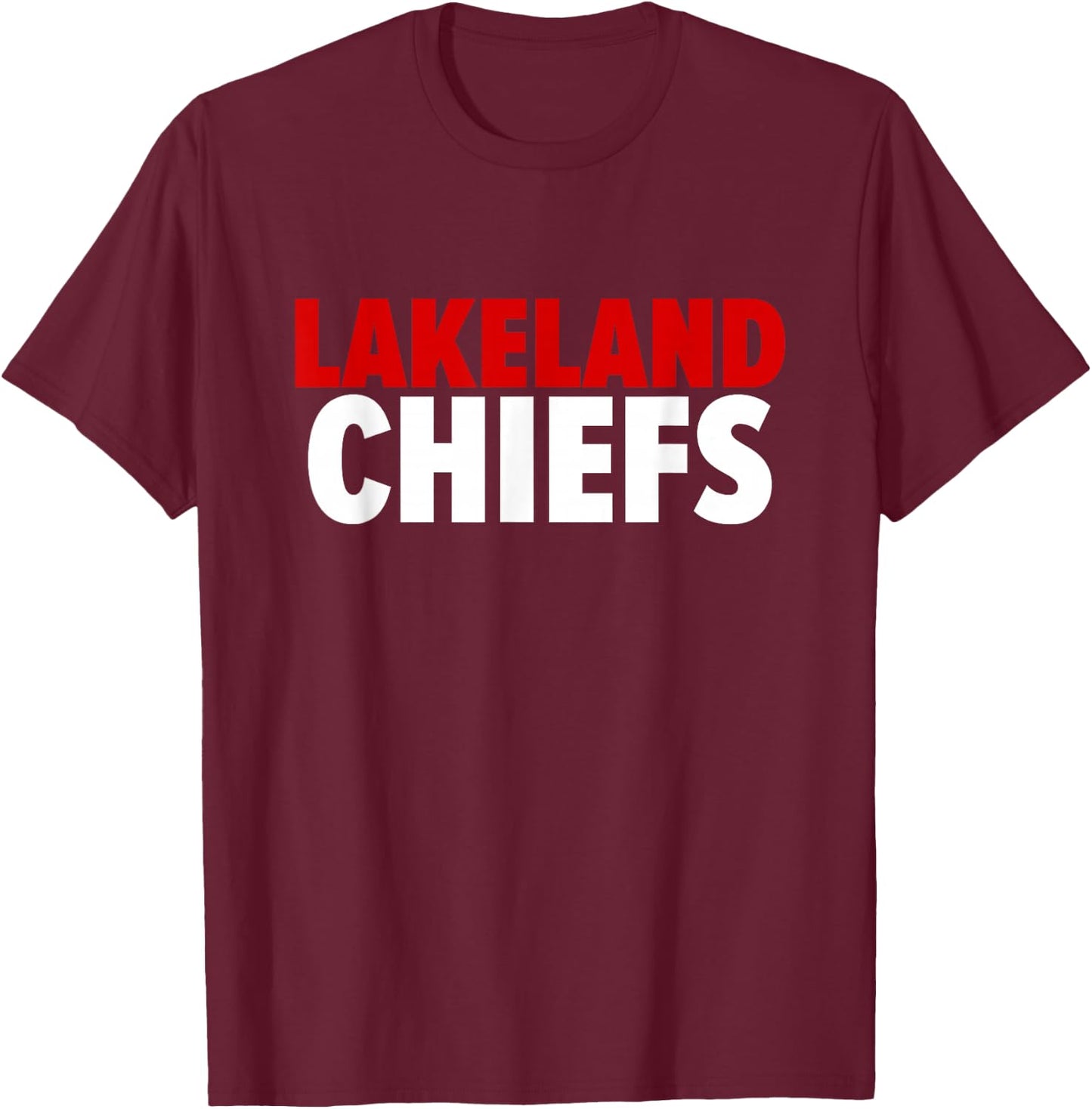 Lakeland Chiefs Bold T-Shirt - T-Shirt | Maroon
