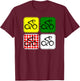 Racing Road Bike Jersey Bicycle Cycling Race Biking T-Shirt - T-Shirt | Maroon