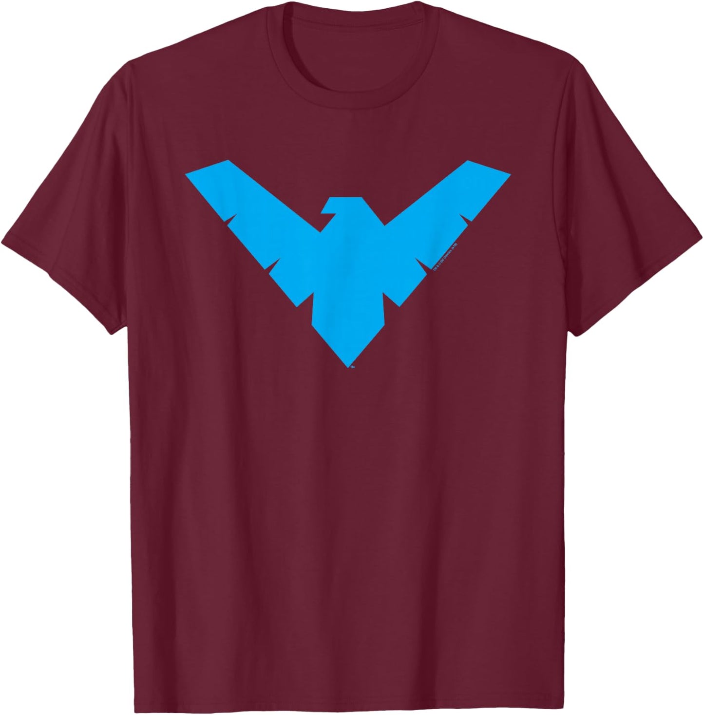 Batman Nightwing Symbol T-Shirt - T-Shirt | Maroon