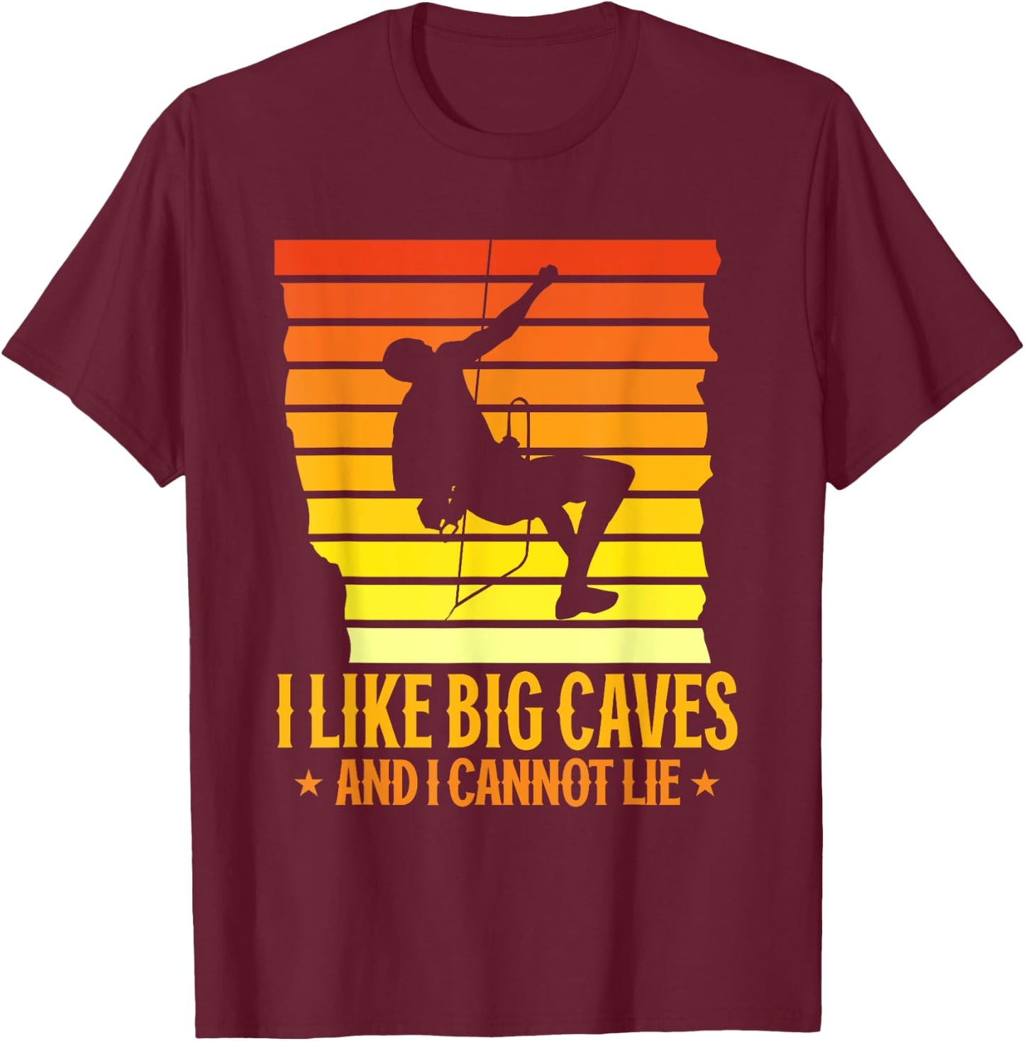 Caving T-Shirt - T-Shirt | Maroon
