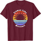 Truman Lake Missouri Sunrise Vacation Souvenir T-Shirt - T-Shirt | Maroon