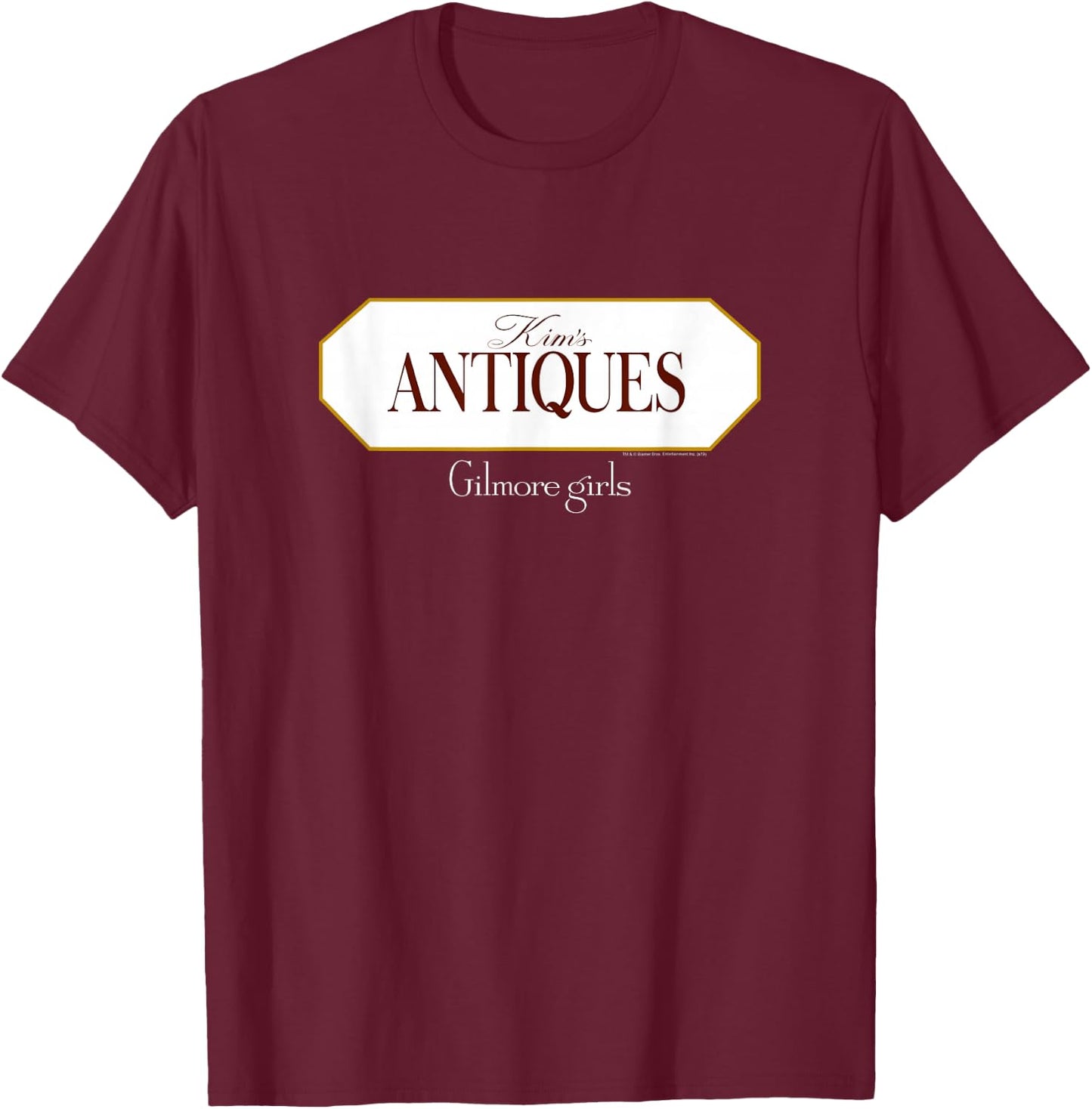 Gilmore Girls Kim's Antiques Logo T-Shirt - T-Shirt | Maroon
