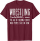 Wrestling Definition Funny Wrestler Wrestle Men Women Kids T-Shirt - T-Shirt | Maroon