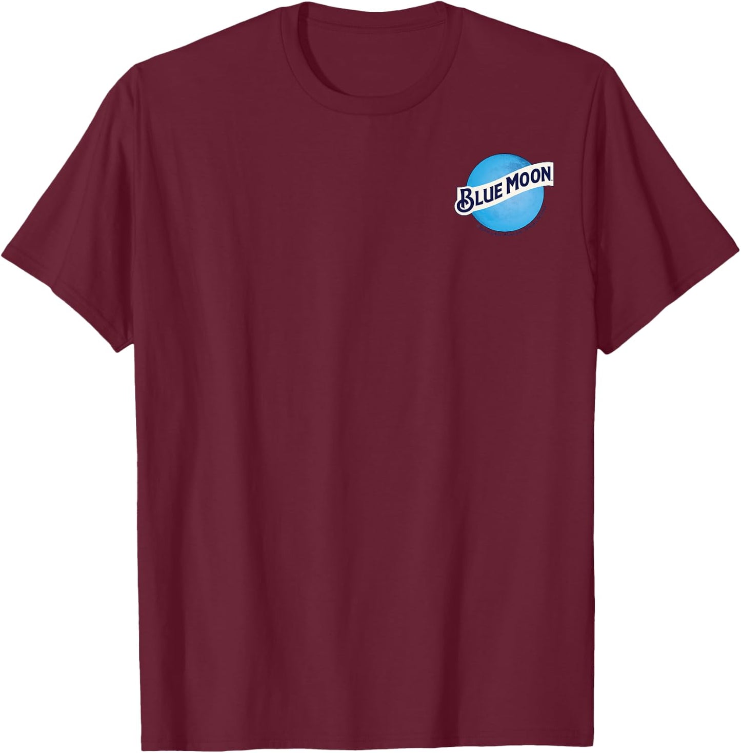 Blue Moon Round Logo T-Shirt - T-Shirt | Maroon