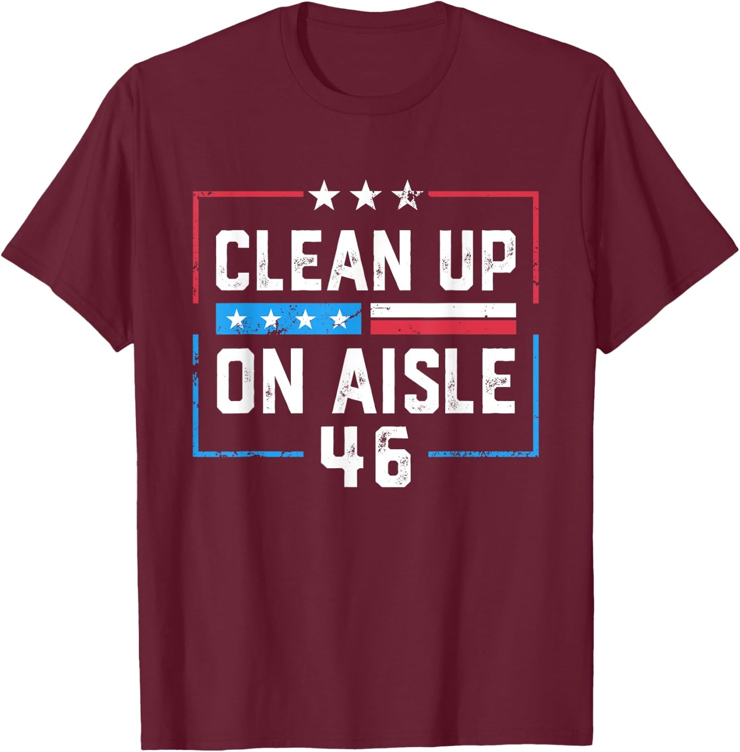 Clean Up In Aisle 46 American Vintage T-Shirt - T-Shirt | Maroon