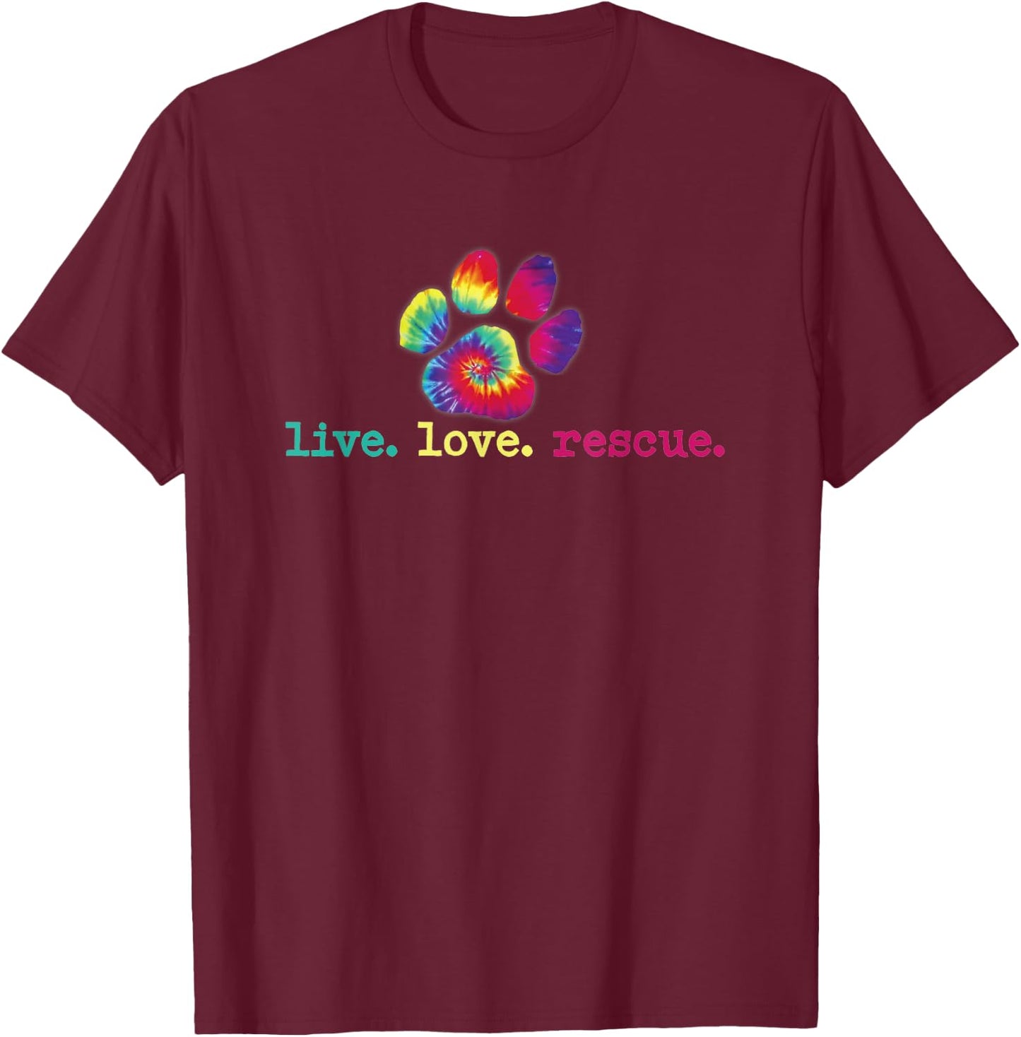PitBull Mom Pitbull Mama Gift Live Love Rescue Lover Tie Dye T-Shirt - T-Shirt | Maroon