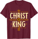 Christ is King Christian Jesus T-Shirt - T-Shirt | Maroon