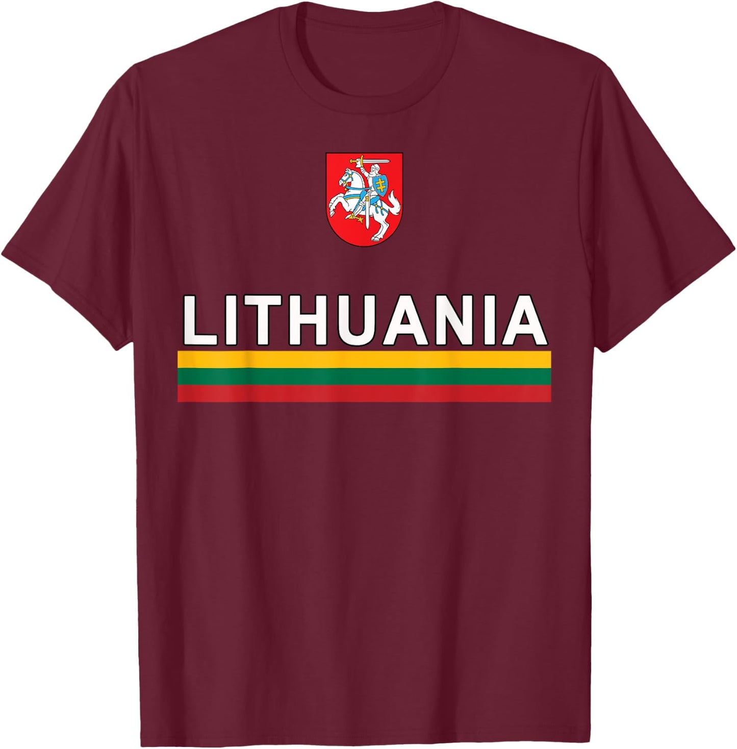 Lithuania - National Cultural T-Shirt - T-Shirt | Maroon