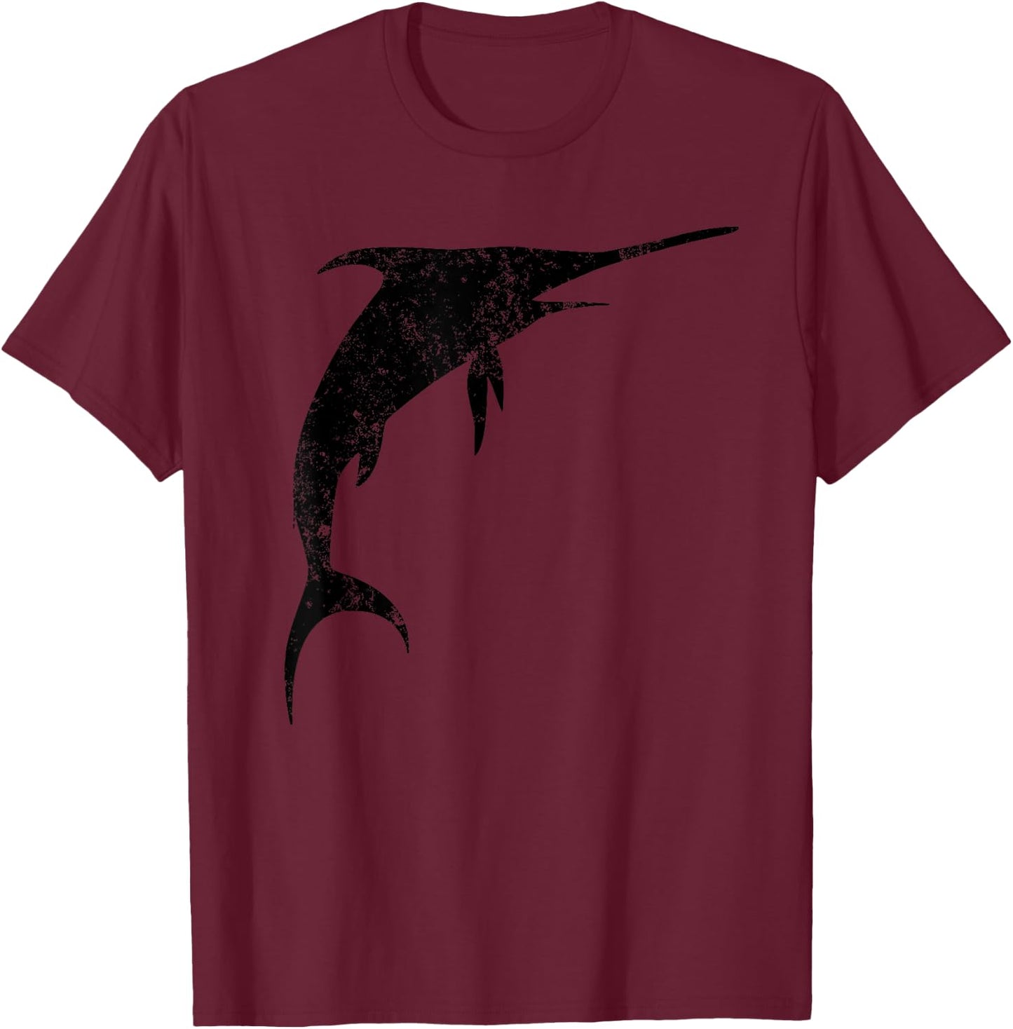 Swordfish Shirt - Vintage Swordfish T-Shirt - T-Shirt | Maroon