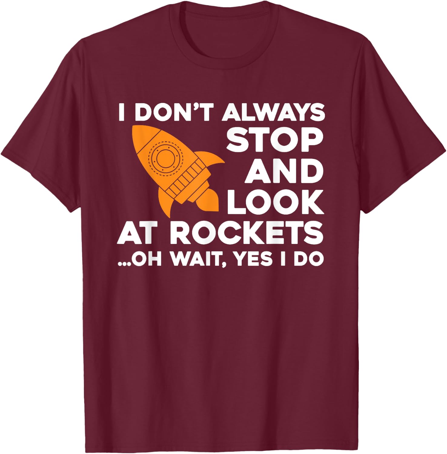 Funny Aerospace Engineer Wear Rocket Spaceship Lover T-Shirt - T-Shirt | Maroon