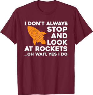Funny Aerospace Engineer Wear Rocket Spaceship Lover T-Shirt - T-Shirt | Maroon