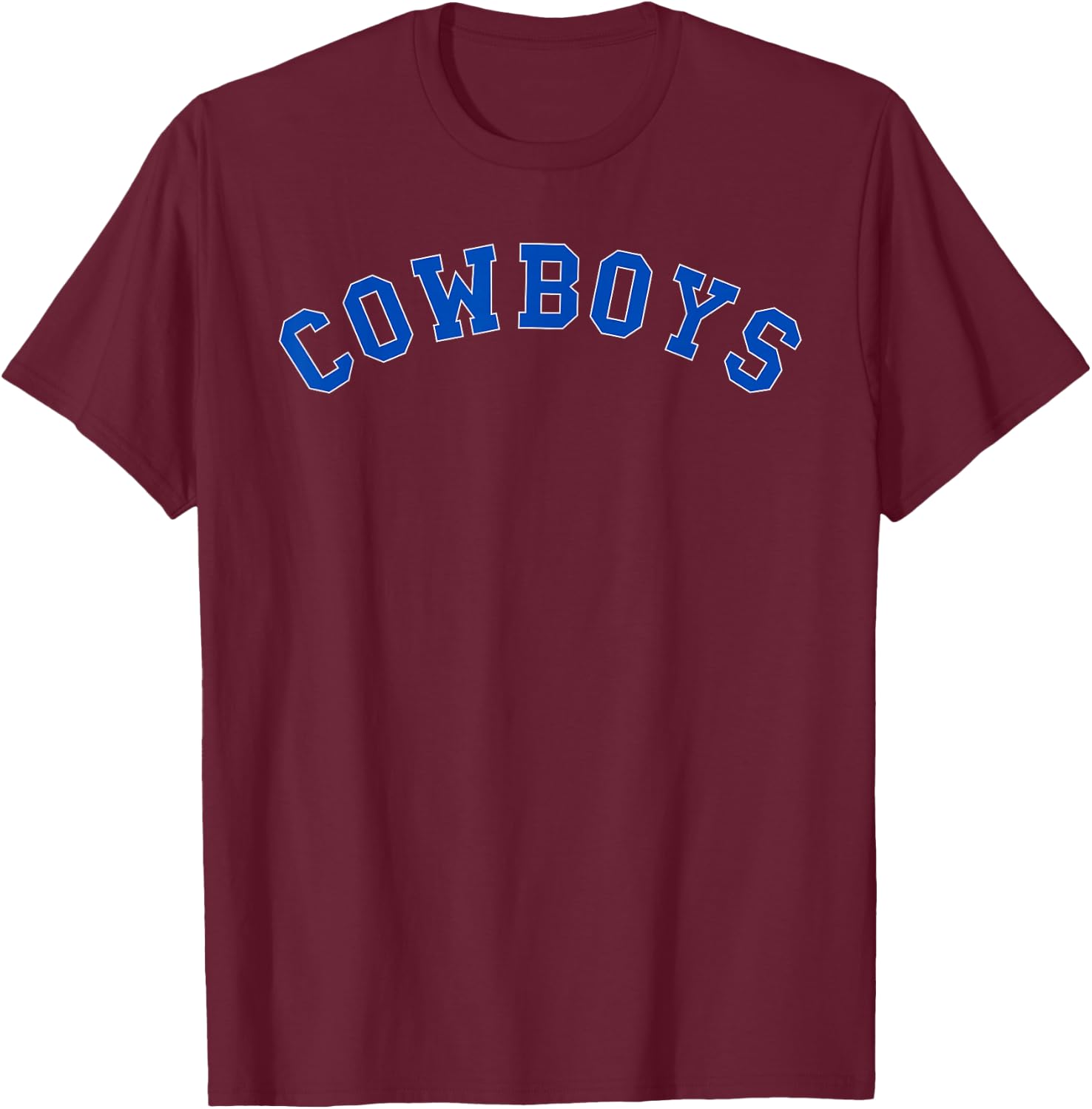Cowboys Blue Varsity T-Shirt - T-Shirt | Maroon