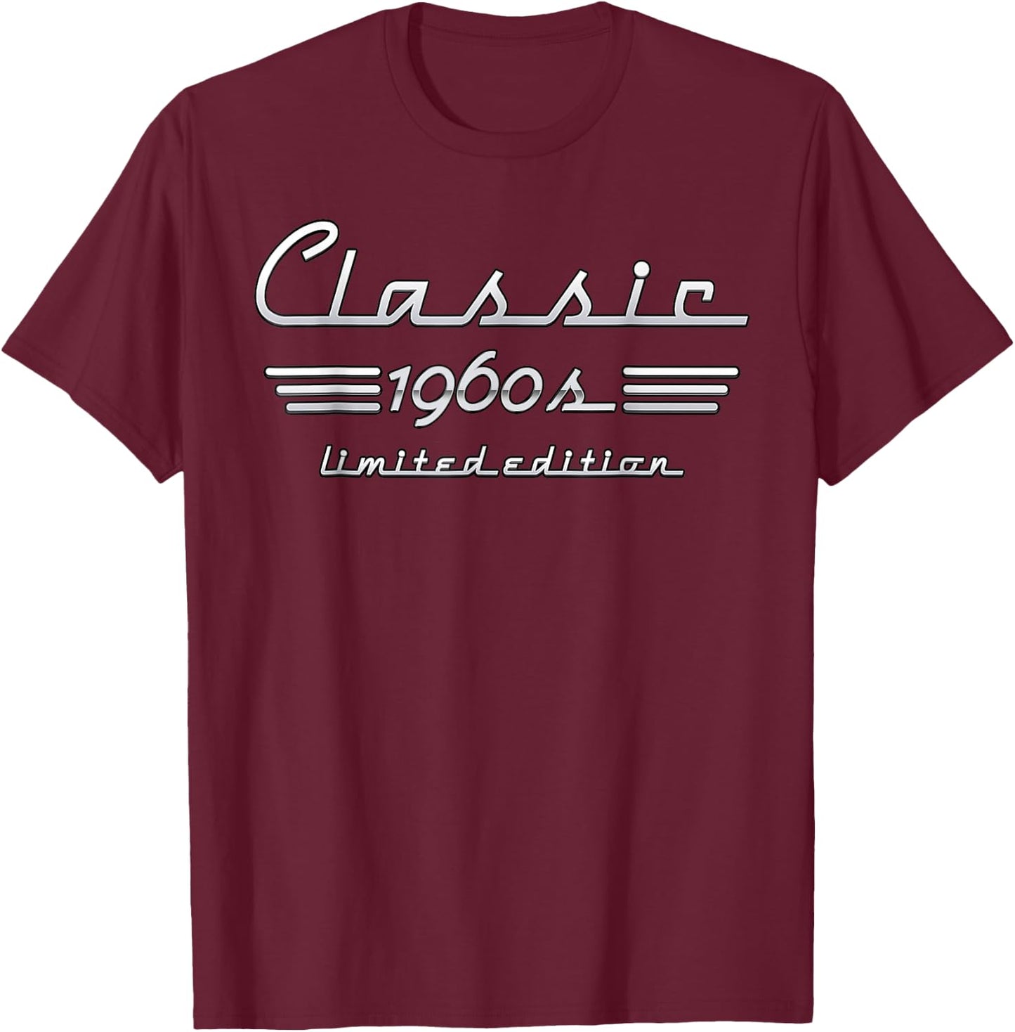 Classic 1960 Limited Edition 60s Vintage Retro Old Men Women T-Shirt - T-Shirt | Maroon