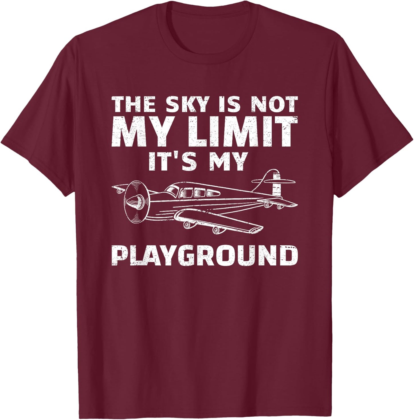 Funny Airplane Women Aviation Pilot Airplane Lovers T-Shirt - T-Shirt | Maroon