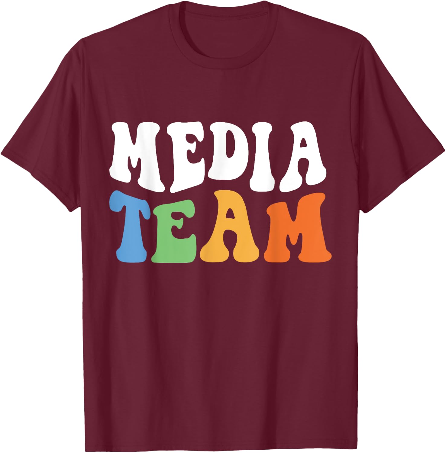 Digital Content Creator Editor PR Media Team T-Shirt - T-Shirt | Maroon