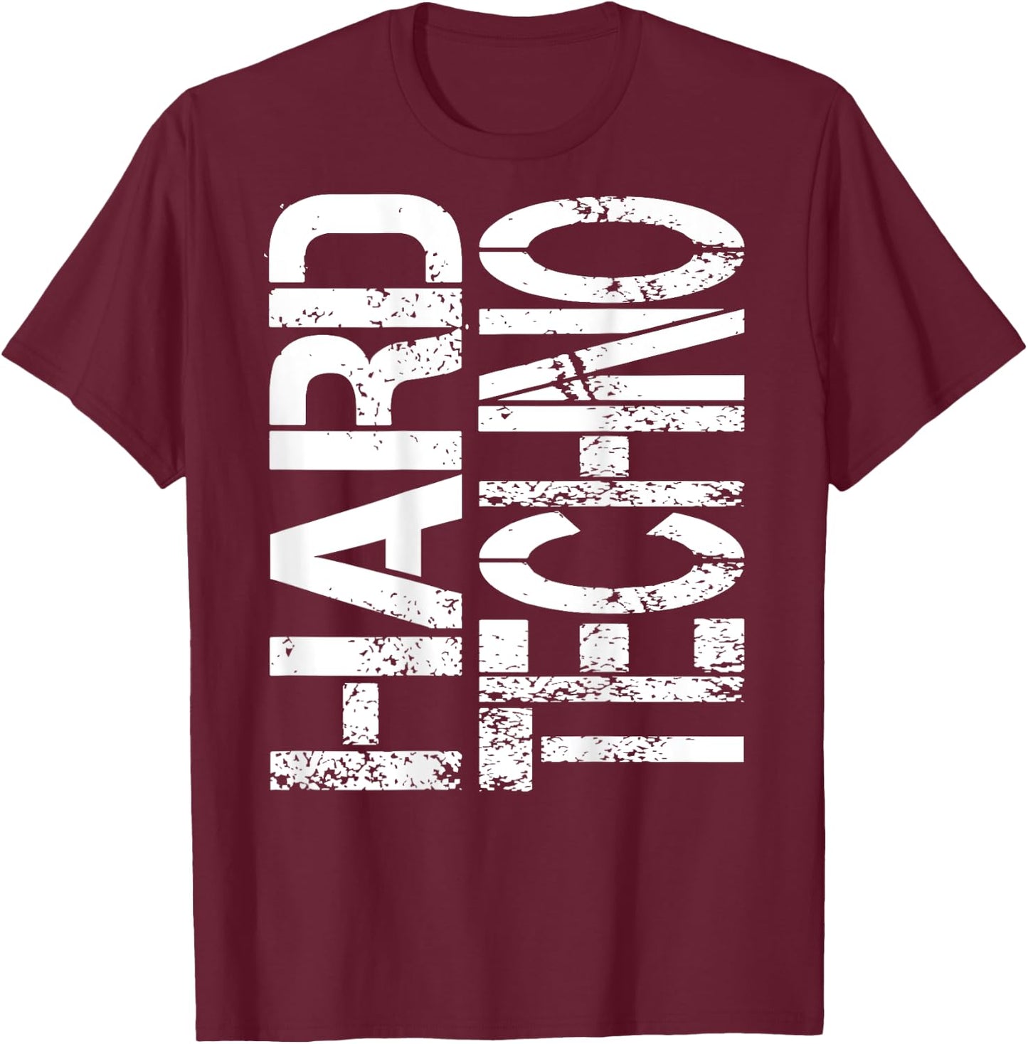 HARD TECHNO. I love Techno music. Techno raver and T-Shirt - T-Shirt | Maroon