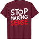 Talking Heads Stopping Make Sense T-Shirt - T-Shirt | Maroon