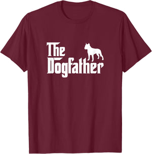American Staffordshire Terrier Amstaff The DogFather T-Shirt - T-Shirt | Maroon