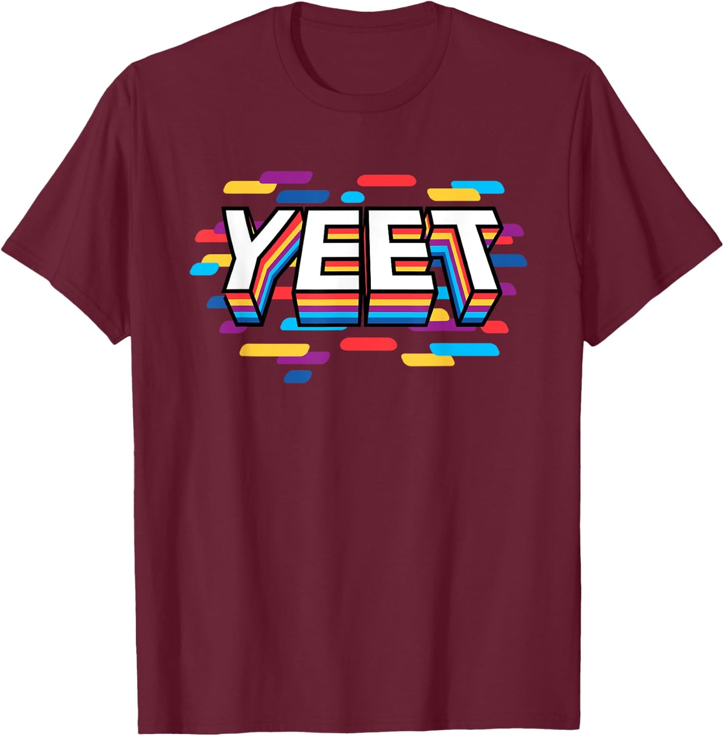 Yeet Funny Urban Slang Trendy Yeeting Slogan Gag Gift Kids T-Shirt - T-Shirt | Maroon