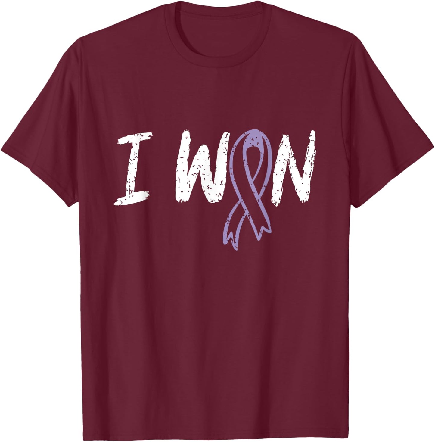Cancer Warriors co Testicular Cancer Survivor I Won - Men's Black Classic Fit Short Sleeve - Small T-Shirt - T-Shirt | Maroon
