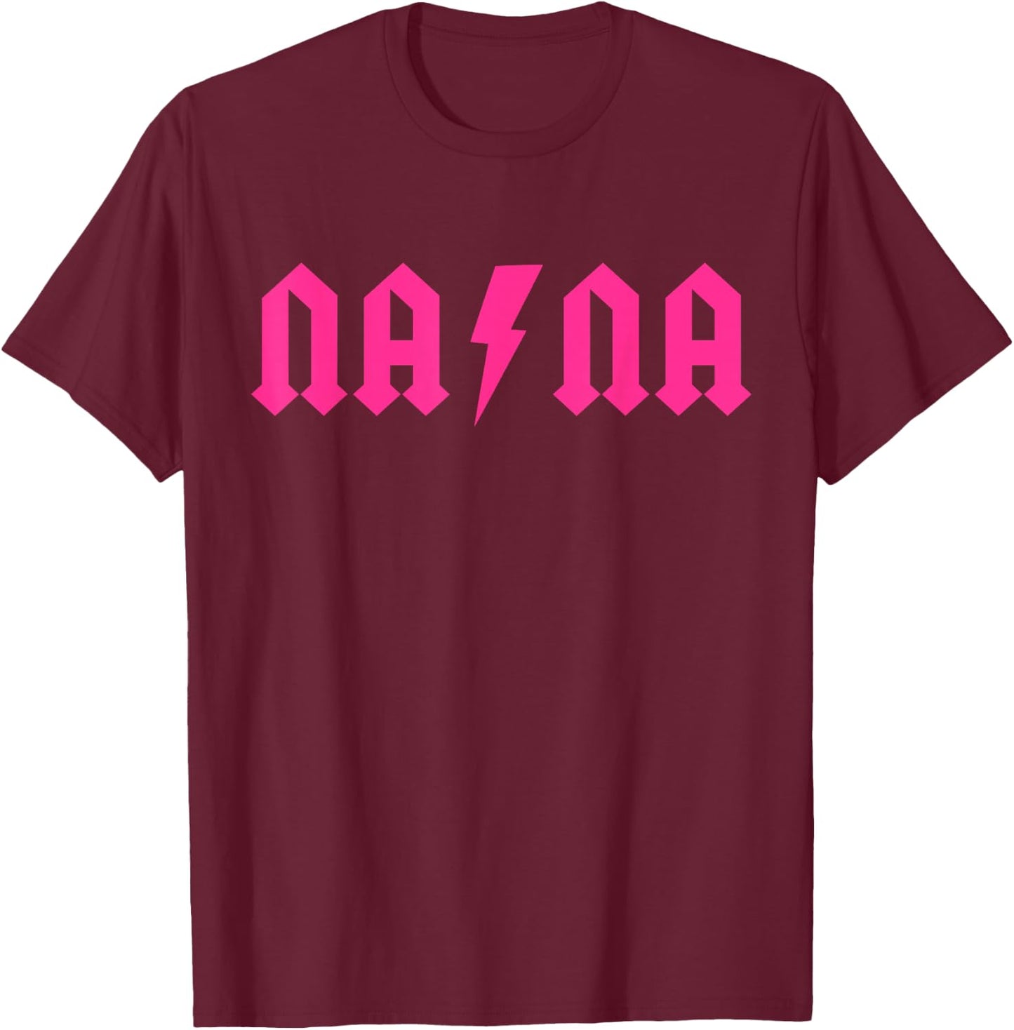 Rock n Roll Nana Birthday Rock Star Matching Family T-Shirt - T-Shirt | Maroon