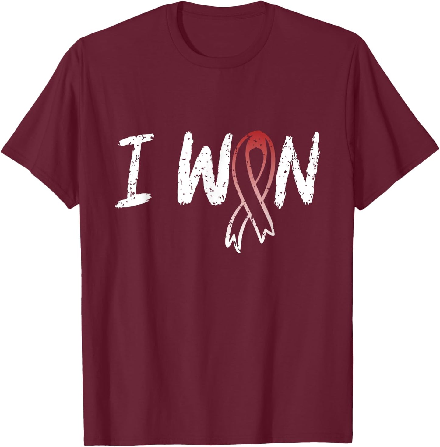 Laryngeal Cancer Survivor - I Won Laryngeal Cancer Awareness T-Shirt - T-Shirt | Maroon