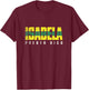 Isabela City in Puerto Rico, Isabela Flag T-Shirt - T-Shirt | Maroon
