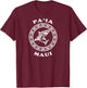 Paia, Maui Vintage Retro Tribal Shark Vacation T-Shirt - T-Shirt | Maroon