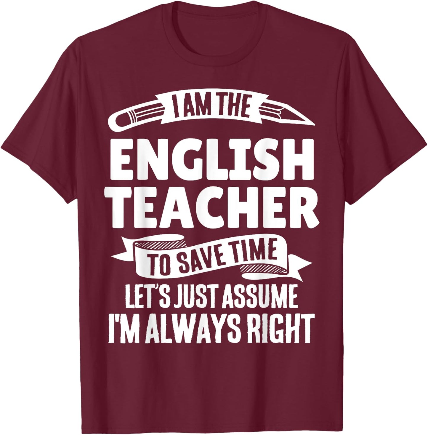 English Teacher - Of Course I'm Awesome! Women T-Shirt - T-Shirt | Maroon
