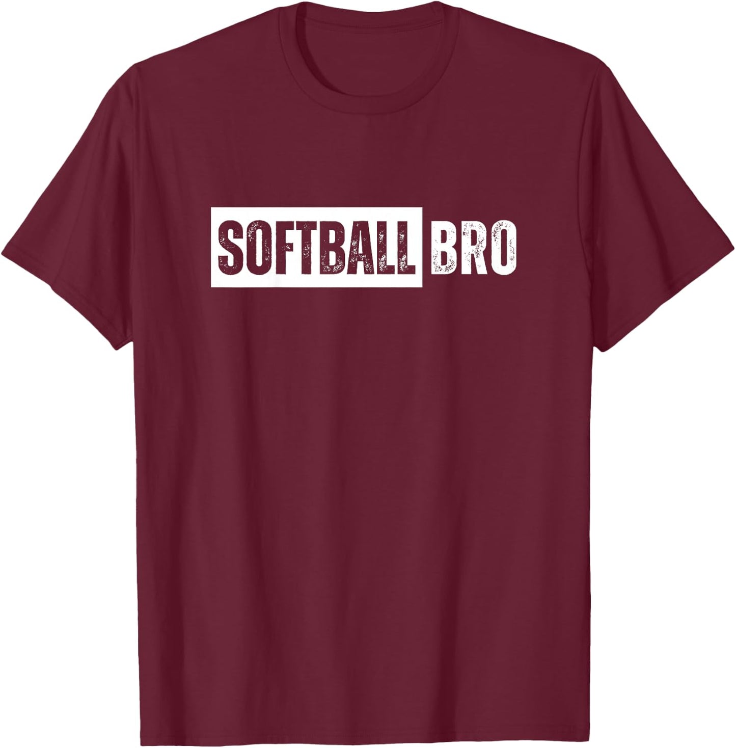 Kids Softball Brother Toddler Bro T-Shirt - T-Shirt | Maroon