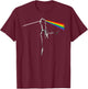 Vintage Cat Prism Rainbow Light Retro Cats Love Rock Music T-Shirt - T-Shirt | Maroon