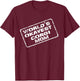 World's Okayest Corgi Mom Pet Parent Matching Couples T-Shirt - T-Shirt | Maroon
