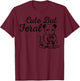 Opossum Cute But Feral Funny Possum Street Cat Kid Women Men T-Shirt - T-Shirt | Maroon