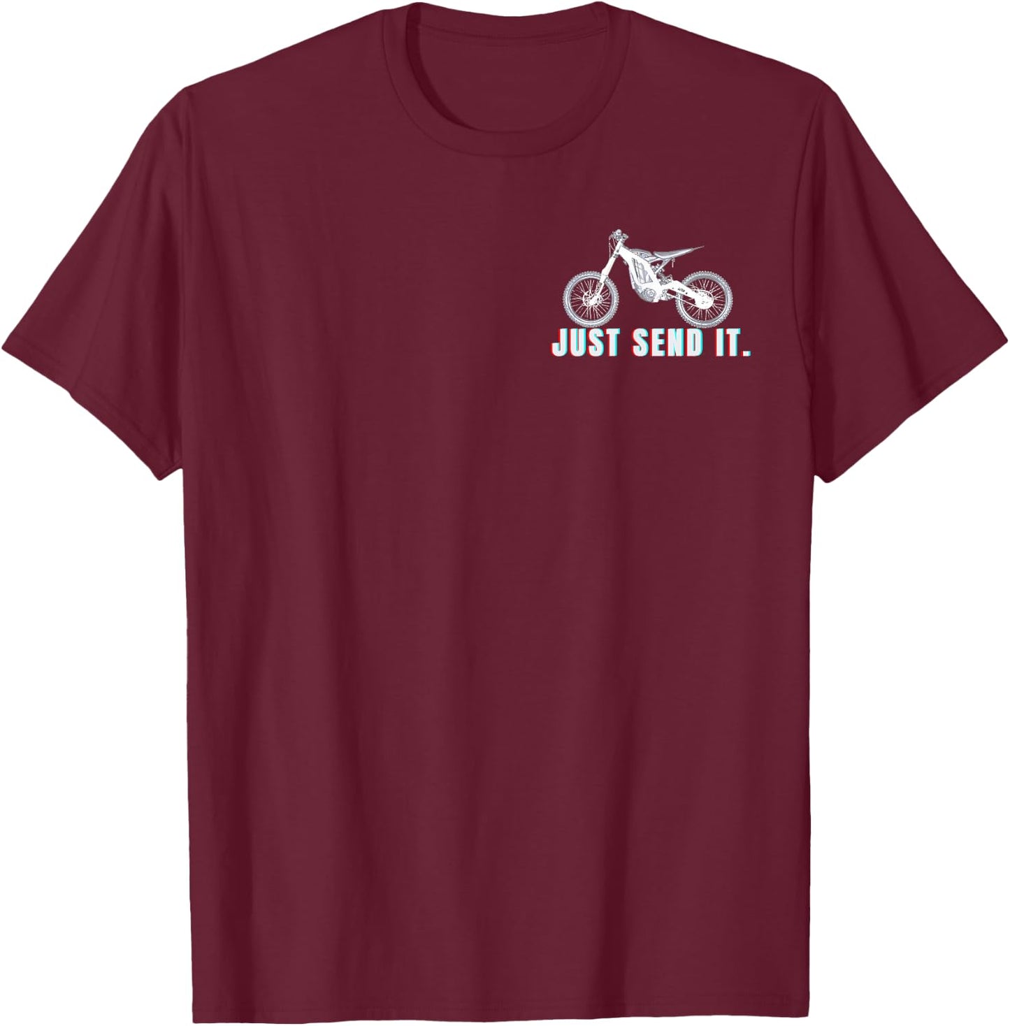 SUR Ron - JUST Send IT. T-Shirt - T-Shirt | Maroon