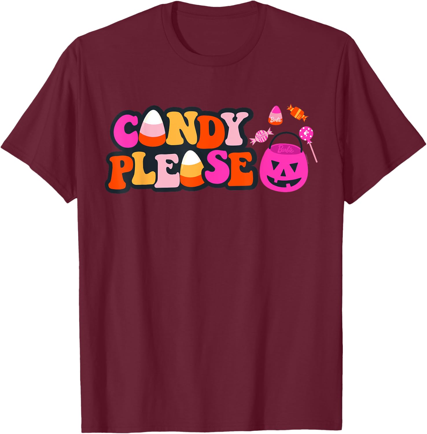 Barbie - Candy Please T-Shirt - T-Shirt | Maroon
