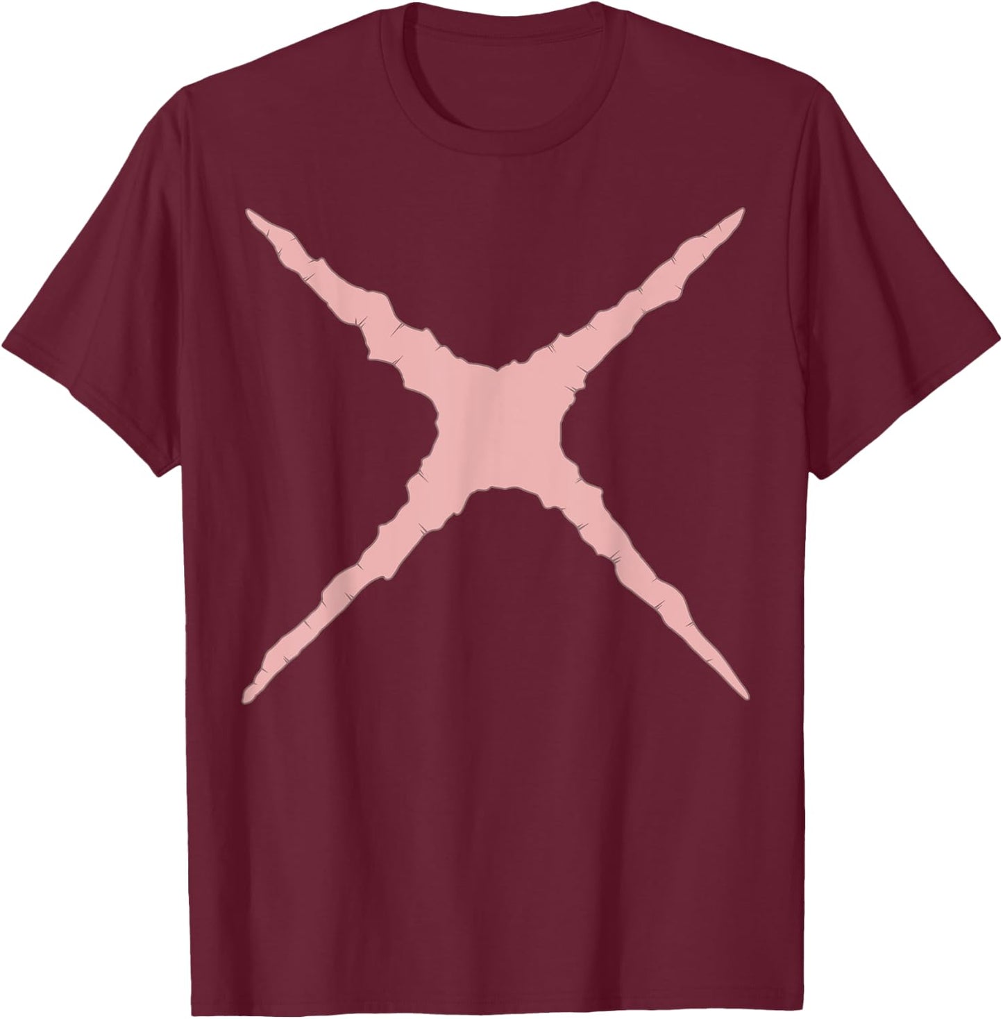 Anime Cosplay Anime Costume Anime Training Scar Anime Gym T-Shirt - T-Shirt | Maroon