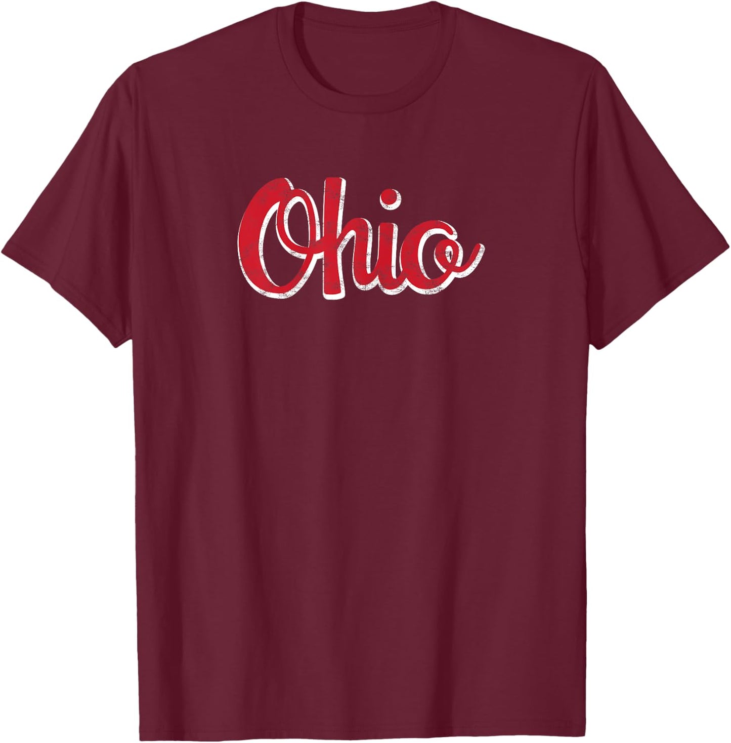 Ohio - Classic Ohio Script T-Shirt - T-Shirt | Maroon