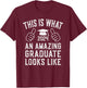 Amazing Graduate 2024 Graduation T-Shirt - T-Shirt | Maroon