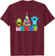 Disney and Pixar’s Monsters, Inc. Christmas Nutcrackers T-Shirt - T-Shirt | Maroon